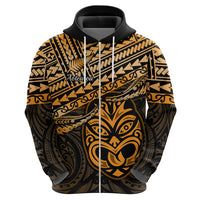Matariki New Zealand Hoodie Maori New Year Tiki Gold Version LT14 - Polynesian Pride