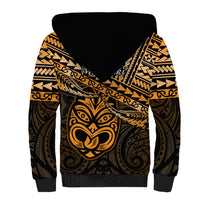 Matariki New Zealand Sherpa Hoodie Maori New Year Tiki Gold Version LT14 - Polynesian Pride