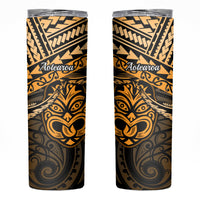 Matariki New Zealand Skinny Tumbler Maori New Year Tiki Gold Version LT14 Gold - Polynesian Pride