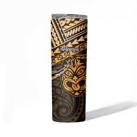 Matariki New Zealand Skinny Tumbler Maori New Year Tiki Gold Version LT14 - Polynesian Pride