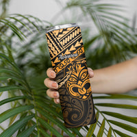 Matariki New Zealand Skinny Tumbler Maori New Year Tiki Gold Version LT14 - Polynesian Pride