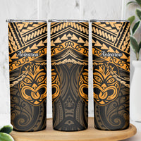 Matariki New Zealand Skinny Tumbler Maori New Year Tiki Gold Version LT14 - Polynesian Pride