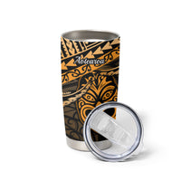 Matariki New Zealand Tumbler Cup Maori New Year Tiki Gold Version LT14 - Polynesian Pride