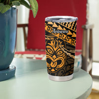 Matariki New Zealand Tumbler Cup Maori New Year Tiki Gold Version LT14 - Polynesian Pride