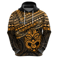 Custom Matariki New Zealand Hoodie Maori New Year Tiki Gold Version LT14 - Polynesian Pride