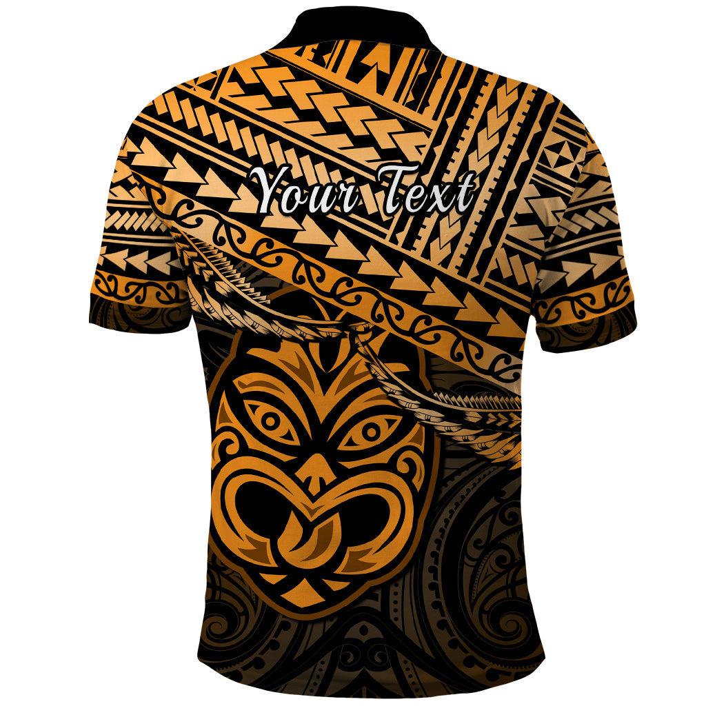 Custom Matariki New Zealand Polo Shirt Maori New Year Tiki Gold Version LT14 - Polynesian Pride