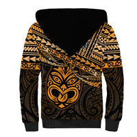 Personalised Matariki New Zealand Sherpa Hoodie Maori New Year Tiki Gold Version LT14 - Polynesian Pride