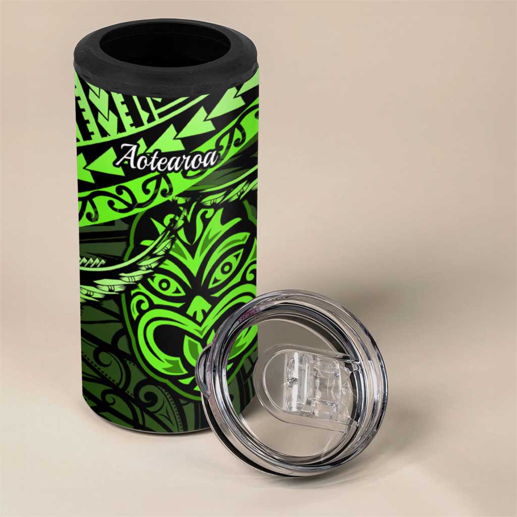 Matariki New Zealand 4 in 1 Can Cooler Tumbler Maori New Year Tiki Green Version LT14 - Polynesian Pride