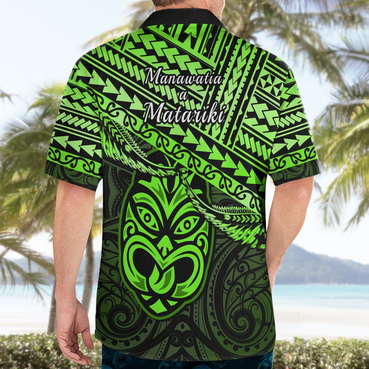 Matariki New Zealand Hawaiian Shirt Maori New Year Tiki Green Version LT14 - Polynesian Pride