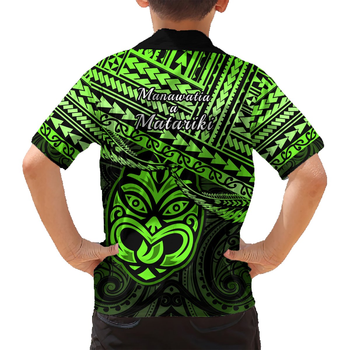 Matariki New Zealand Hawaiian Shirt Maori New Year Tiki Green Version LT14 - Polynesian Pride