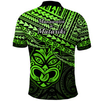 Matariki New Zealand Polo Shirt Maori New Year Tiki Green Version LT14 - Polynesian Pride