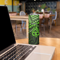 Matariki New Zealand Skinny Tumbler Maori New Year Tiki Green Version LT14 - Polynesian Pride