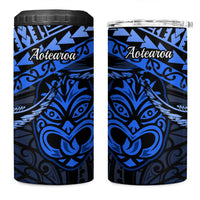 Matariki New Zealand 4 in 1 Can Cooler Tumbler Maori New Year Tiki Blue Version LT14 One Size: 16 oz Blue - Polynesian Pride