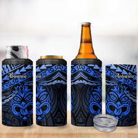 Matariki New Zealand 4 in 1 Can Cooler Tumbler Maori New Year Tiki Blue Version LT14 - Polynesian Pride