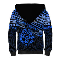 Matariki New Zealand Sherpa Hoodie Maori New Year Tiki Blue Version LT14 - Polynesian Pride