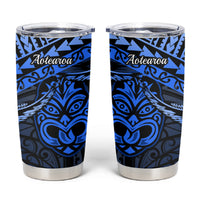 Matariki New Zealand Tumbler Cup Maori New Year Tiki Blue Version