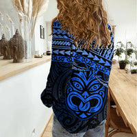 Personalised Matariki New Zealand Women Casual Shirt Maori New Year Tiki Blue Version LT14