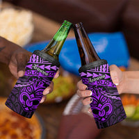 Matariki New Zealand 4 in 1 Can Cooler Tumbler Maori New Year Tiki Purple Version LT14 - Polynesian Pride