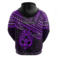 Matariki New Zealand Hoodie Maori New Year Tiki Purple Version LT14 - Polynesian Pride