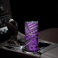 Matariki New Zealand Skinny Tumbler Maori New Year Tiki Purple Version LT14 - Polynesian Pride