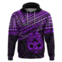 Custom Matariki New Zealand Hoodie Maori New Year Tiki Purple Version LT14 Pullover Hoodie Purple - Polynesian Pride