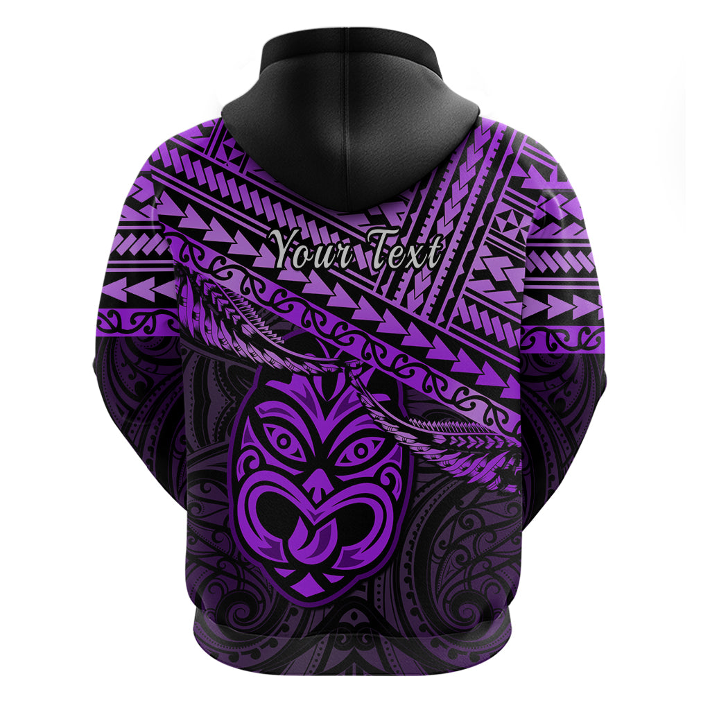 Custom Matariki New Zealand Hoodie Maori New Year Tiki Purple Version LT14 - Polynesian Pride
