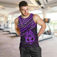 Personalised Matariki New Zealand Men Tank Top Maori New Year Tiki Purple Version LT14 Purple - Polynesian Pride