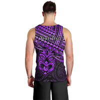 Personalised Matariki New Zealand Men Tank Top Maori New Year Tiki Purple Version LT14 - Polynesian Pride