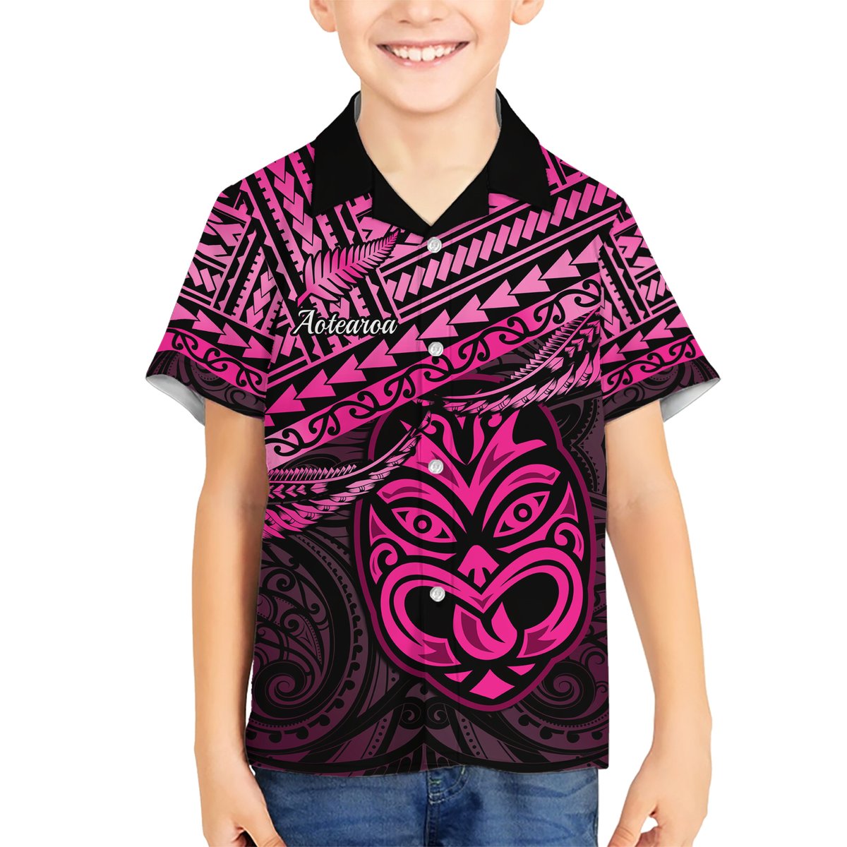 Matariki New Zealand Hawaiian Shirt Maori New Year Tiki Pink Version LT14 - Polynesian Pride