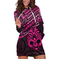Matariki New Zealand Hoodie Dress Maori New Year Tiki Pink Version LT14 Pink - Polynesian Pride