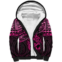 Matariki New Zealand Sherpa Hoodie Maori New Year Tiki Pink Version LT14 Unisex Pink - Polynesian Pride