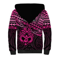 Matariki New Zealand Sherpa Hoodie Maori New Year Tiki Pink Version LT14 - Polynesian Pride