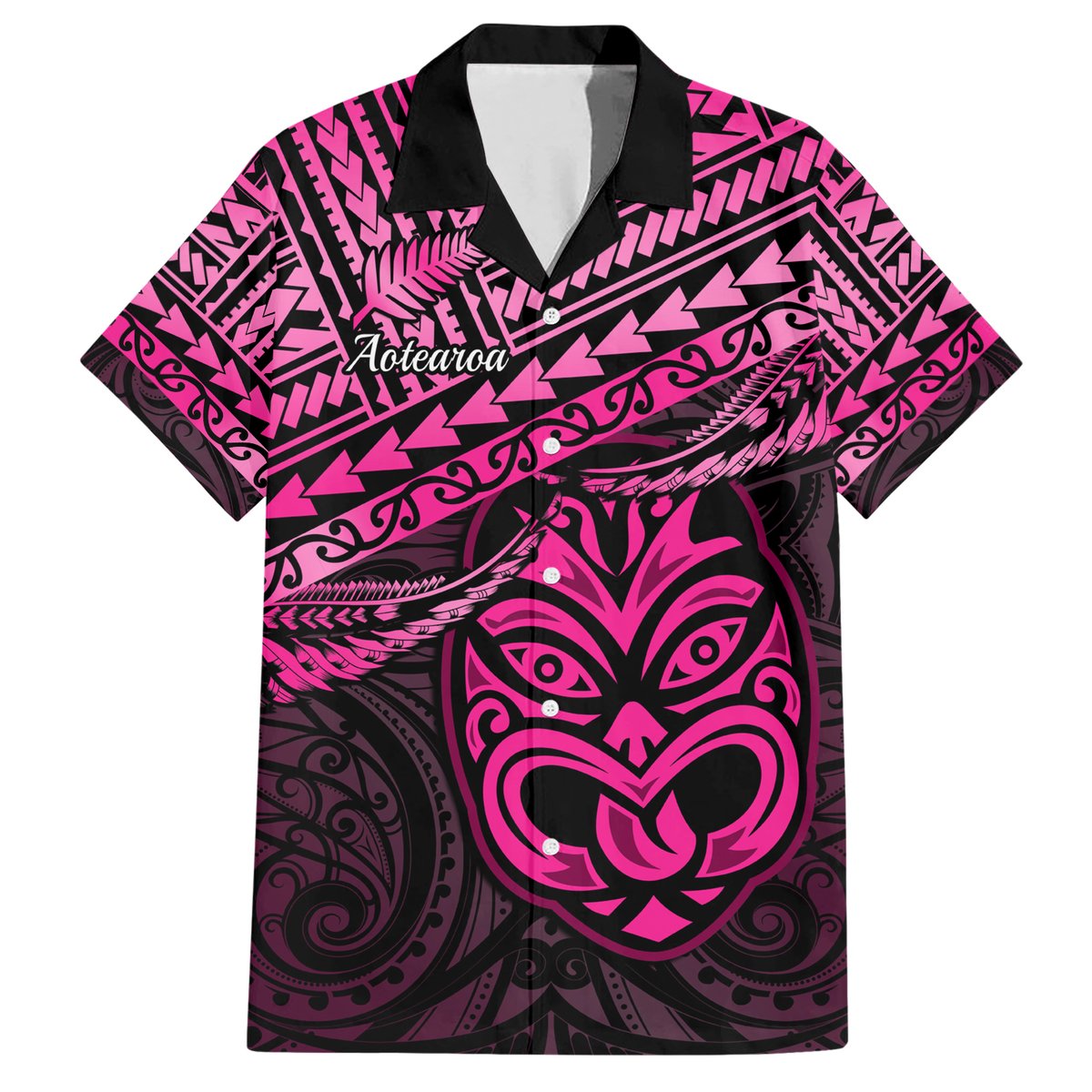 Personalised Matariki New Zealand Hawaiian Shirt Maori New Year Tiki Pink Version LT14 Pink - Polynesian Pride