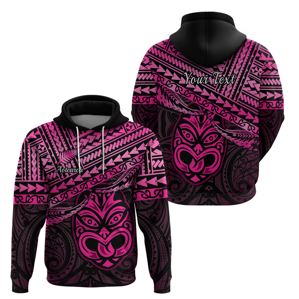 Custom Matariki New Zealand Hoodie Maori New Year Tiki Pink Version LT14 - Polynesian Pride