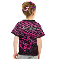 Personalised Matariki New Zealand Kid T Shirt Maori New Year Tiki Pink Version LT14 - Polynesian Pride