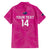 Custom New Zealand Silver Fern Rugby Family Matching Long Sleeve Bodycon Dress and Hawaiian Shirt Go Aotearoa - Pink Version