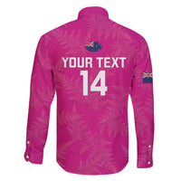 Custom New Zealand Silver Fern Rugby Family Matching Puletasi and Hawaiian Shirt Go Aotearoa - Pink Version LT14 - Polynesian Pride