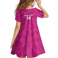 Custom New Zealand Silver Fern Rugby Family Matching Summer Maxi Dress and Hawaiian Shirt Go Aotearoa - Pink Version LT14 - Polynesian Pride