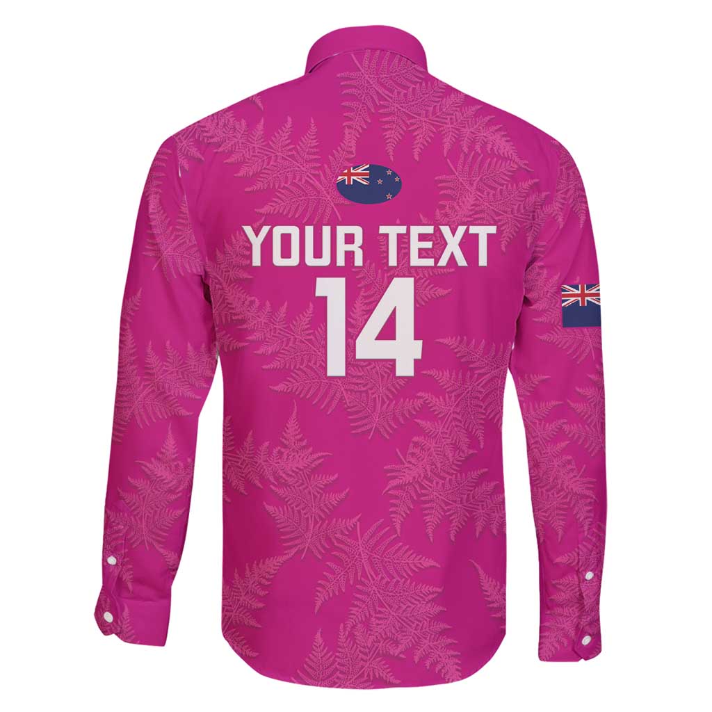 Custom New Zealand Silver Fern Rugby Family Matching Summer Maxi Dress and Hawaiian Shirt Go Aotearoa - Pink Version LT14 - Polynesian Pride