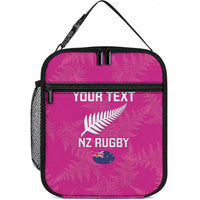 Custom New Zealand Silver Fern Rugby Lunch Bag Go Aotearoa - Pink Version