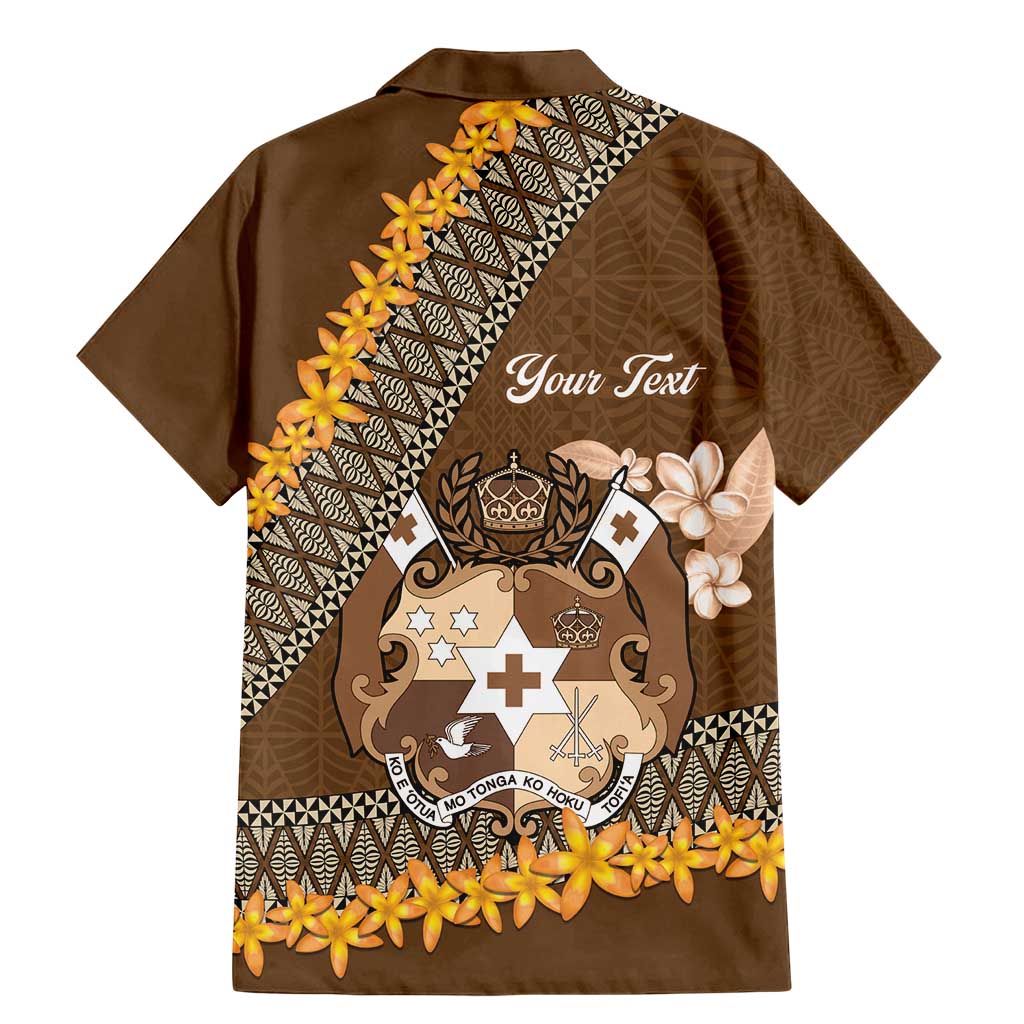 Personalised Tonga Language Week Family Matching Mermaid Dress and Hawaiian Shirt Malo e Lelei Tongan Ngatu Pattern - Brown LT14 - Polynesian Pride
