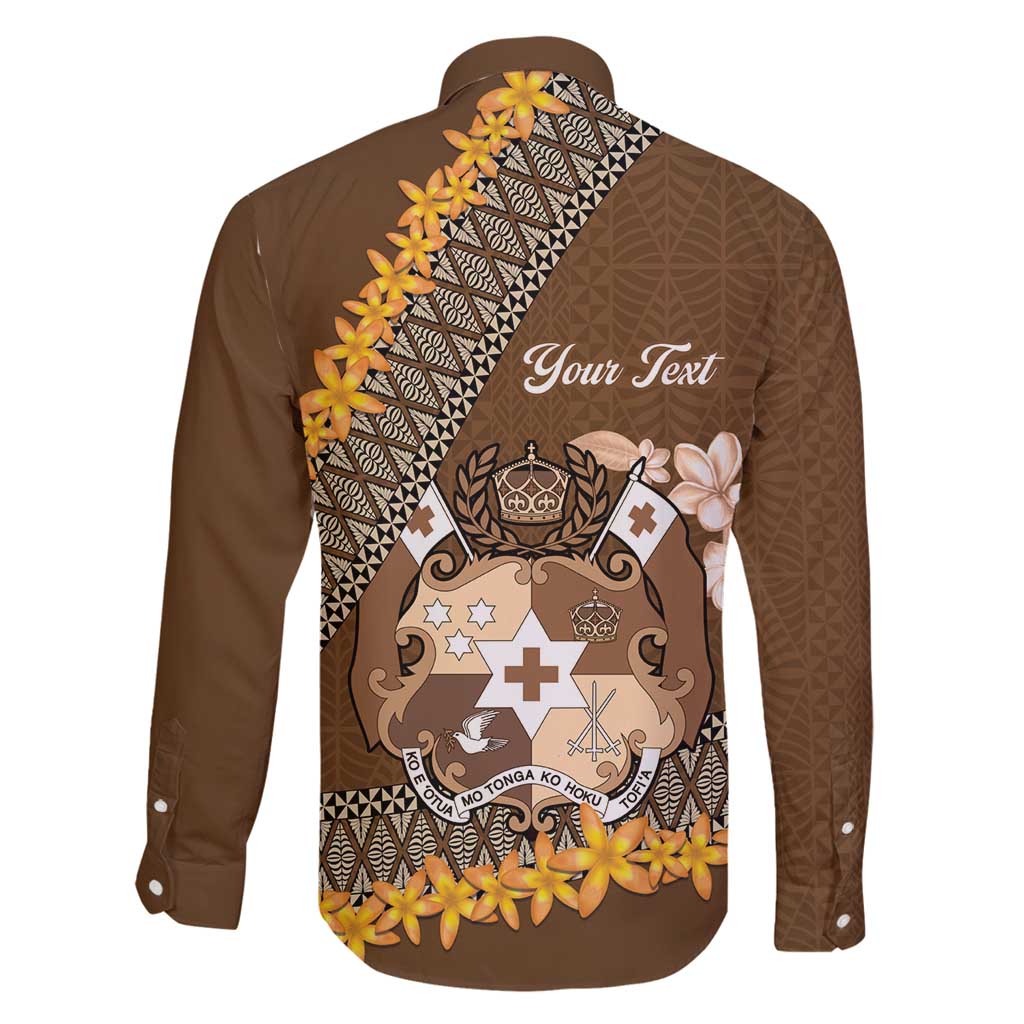 Personalised Tonga Language Week Family Matching Summer Maxi Dress and Hawaiian Shirt Malo e Lelei Tongan Ngatu Pattern - Brown LT14 - Polynesian Pride