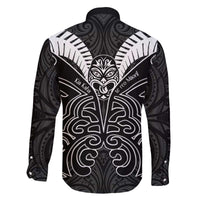 Kia Kaha Te Reo Maori Family Matching Puletasi and Hawaiian Shirt Aotearoa Hei Tiki With Hongi LT14 - Polynesian Pride