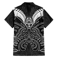 Kia Kaha Te Reo Maori Family Matching Short Sleeve Bodycon Dress and Hawaiian Shirt Aotearoa Hei Tiki With Hongi LT14 - Polynesian Pride