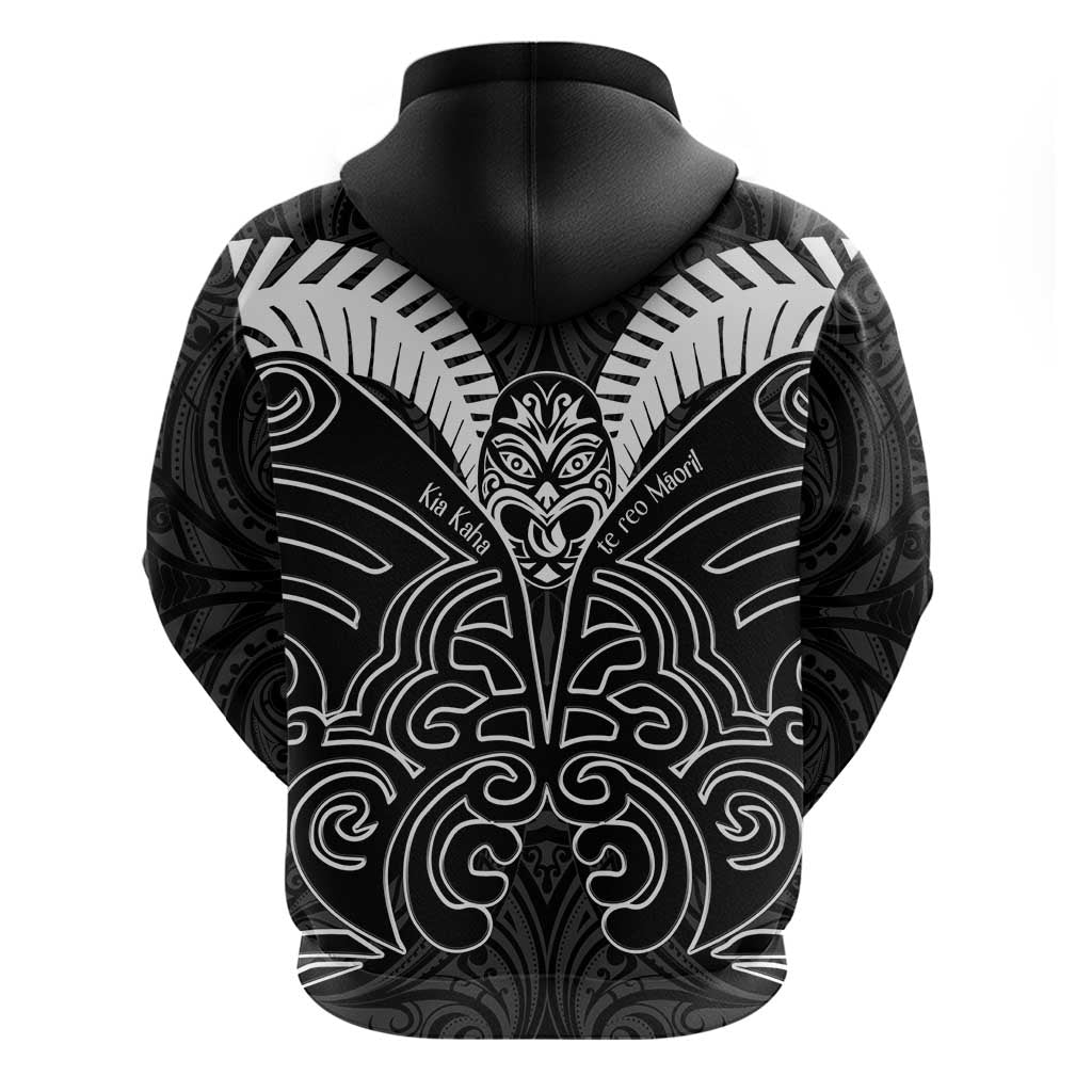 Kia Kaha Te Reo Maori Hoodie Aotearoa Hei Tiki With Hongi LT14 - Polynesian Pride