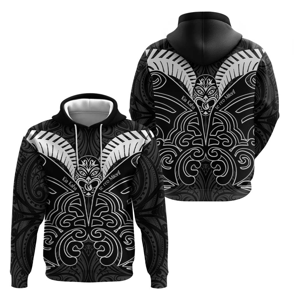 Kia Kaha Te Reo Maori Hoodie Aotearoa Hei Tiki With Hongi LT14 - Polynesian Pride