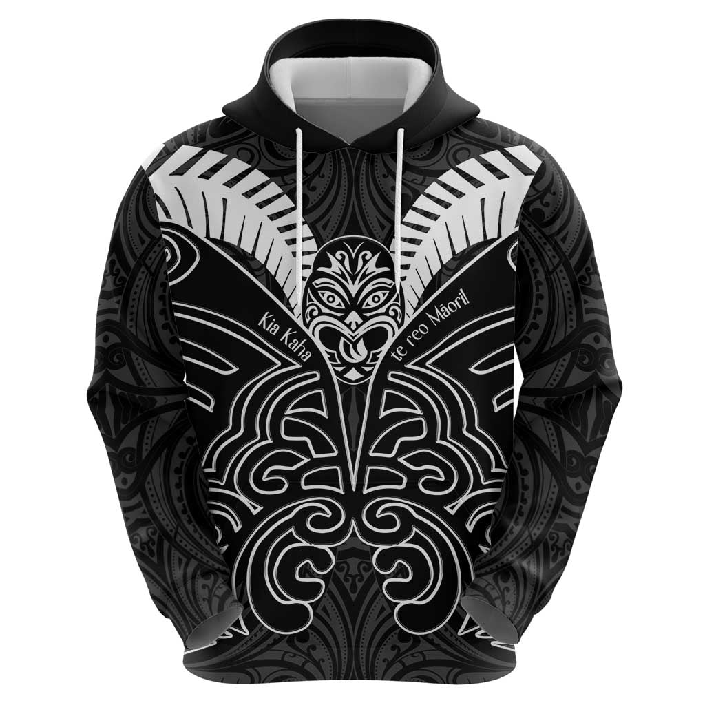 Kia Kaha Te Reo Maori Hoodie Aotearoa Hei Tiki With Hongi LT14 - Polynesian Pride