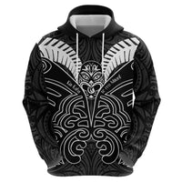 Kia Kaha Te Reo Maori Hoodie Aotearoa Hei Tiki With Hongi LT14 - Polynesian Pride