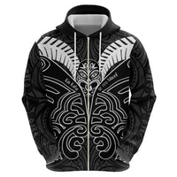 Kia Kaha Te Reo Maori Hoodie Aotearoa Hei Tiki With Hongi LT14 - Polynesian Pride