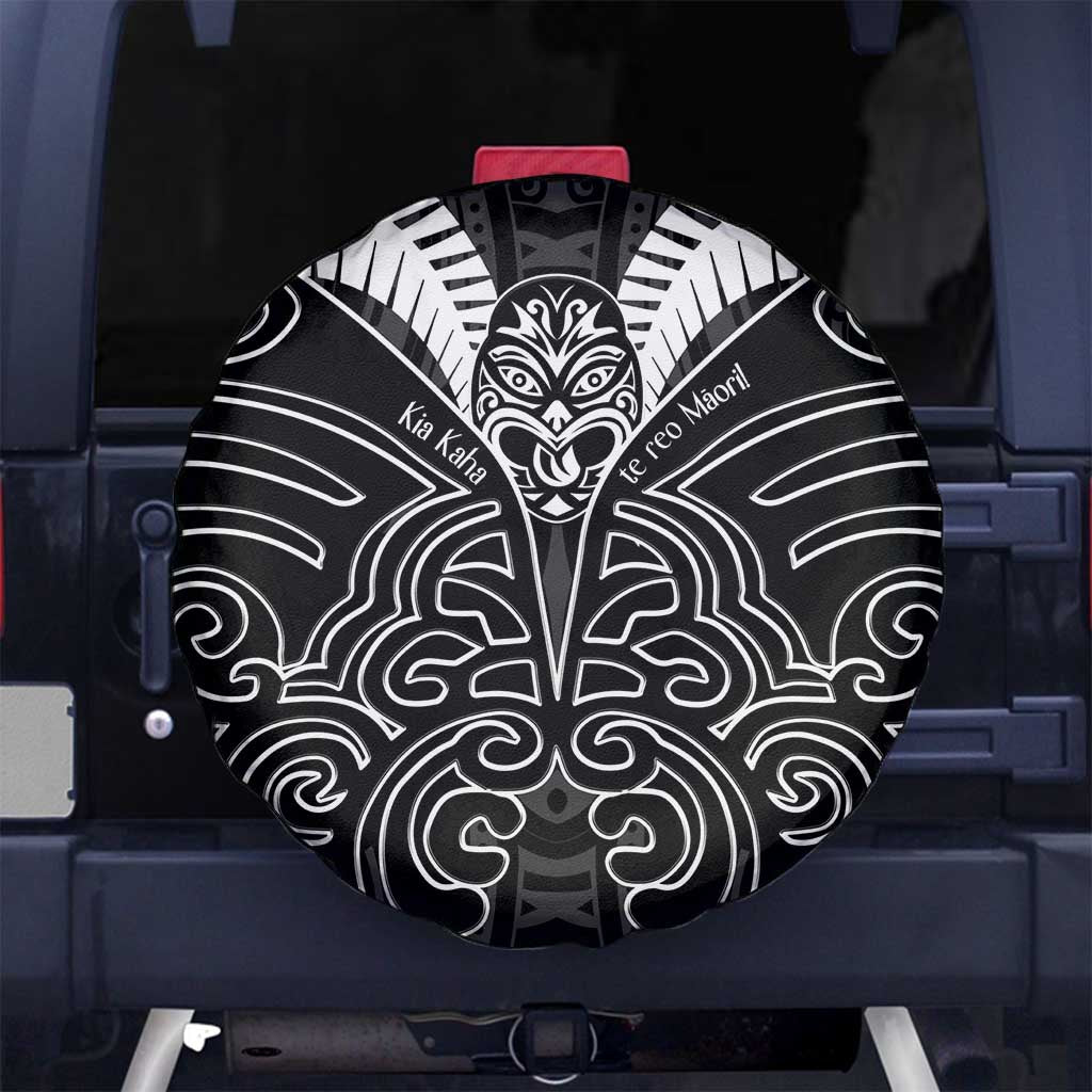 Kia Kaha Te Reo Maori Spare Tire Cover Aotearoa Hei Tiki With Hongi LT14 - Polynesian Pride